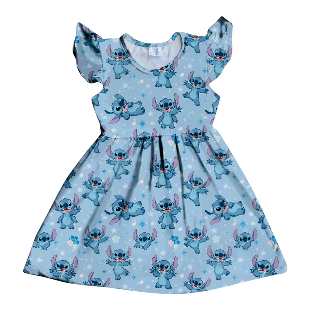 milk silk flutter dress Hairdresser Milk Silk Flutter Dress 3T