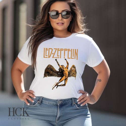 Led zeppelin tee shirts vintage sales